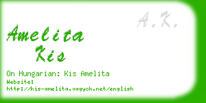 amelita kis business card